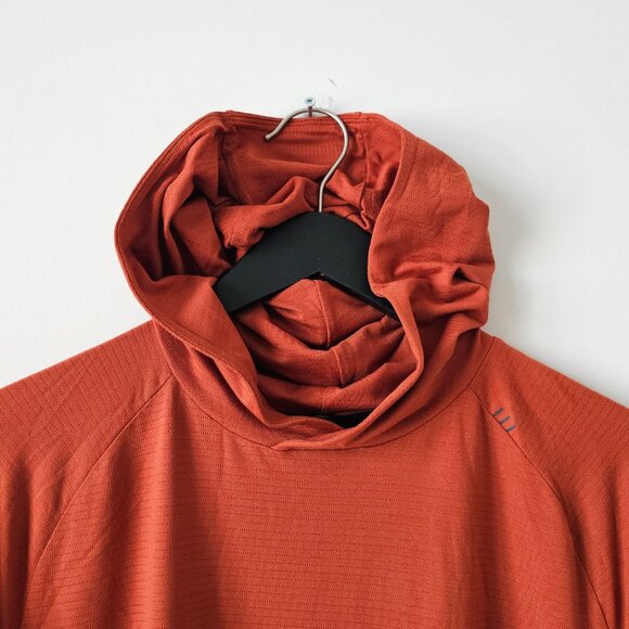 NWT LULULEMON AZBR Orange Brick Drysense LS Pullover Hoodie Men's Medium, XL - Picture 3 of 11